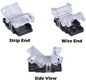 WW Hippo quick connector strip to wire 8mm IP65