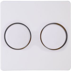 Kopp HK05 arctic wit afdekplaat + knop DUO dimmer