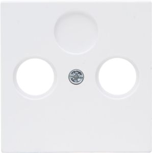 Kopp HK07 PURE mat wit afdekplaat voor coax