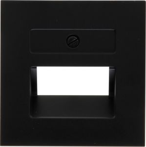 Kopp HK07 PURE mat zwart afdekplaat UTP enkel/dubbel