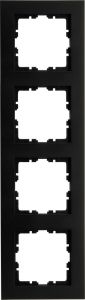 Kopp HK07 PURE mat zwart 4 voudig afdekraam