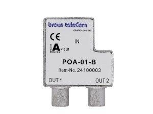 Coax opdruk verdeler 2-voudig IEC - TV splitter
