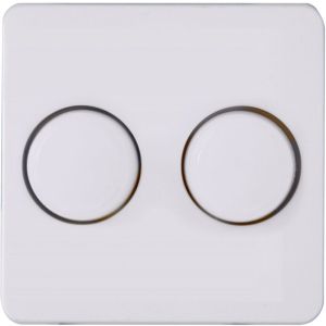 Kopp HK02 arctic wit afdekplaat + knop DUO dimmer