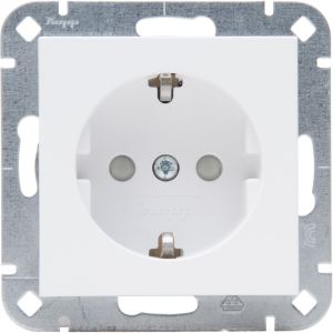 Kopp HK07 PURE mat wit inbouw stopcontact wcd RA + kinderbeveiliging