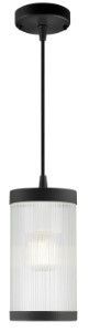 Hanglamp E27 Coupar zwart 13cm