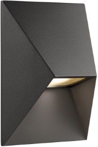 Wandlamp Pontio 15 1x GU10 zwart IP44