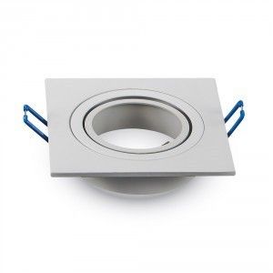 Inbouwspot verstelbaar 50mm vierkant wit