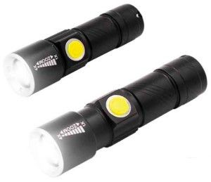 EDM LED zaklamp zoom 1W aluminium oplaadbaar
