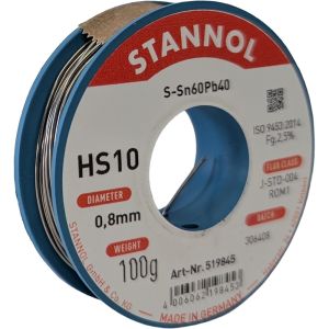 Soldeertin harskern diameter 0.8mm 100gr