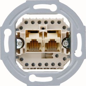 Kopp inbouw unit UTP CAT5 RJ45 2-voudig