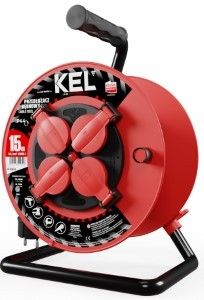 Kabelhaspel H05 3x1,5qmm 15m rood IP44