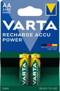 Varta NiMH oplaadbare batterij AA 2600mA blister(2)