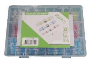 Krimpkous soldeer connector 0.25-6mm set 250 delig