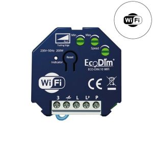 LED dimmer element 0-200W EcoDim fase afsnijding - WiFi
