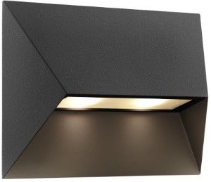 Wandlamp Pontio 27 2x GU10 zwart IP44