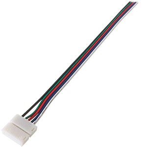 RGBW Quick aansluitstuk 5pin 12mm met 15cm draad