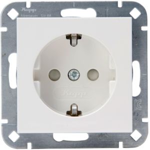 Kopp HK07 WIT inbouw stopcontact wcd RA + kinderbeveiliging