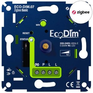 LED dimmer 0-200W EcoDim basic fase afsnijding - ZIGBEE