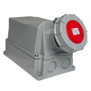 CEE 5P/63A/400V opbouw wcd rood IP-67