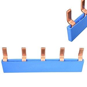 Kamrail 1 fase 5pol. 17,8mm gebogen blauw