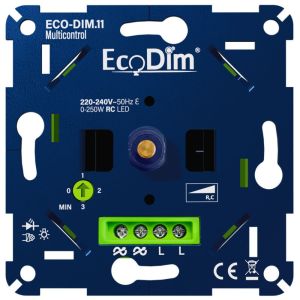 LED dimmer 0-250W EcoDim fase afsnijding - Multicontrol