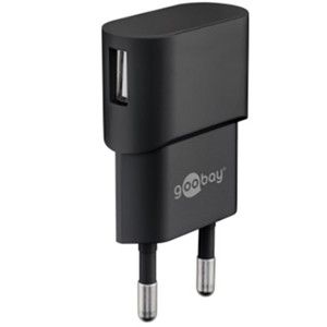 USB lader haaks 1A zwart