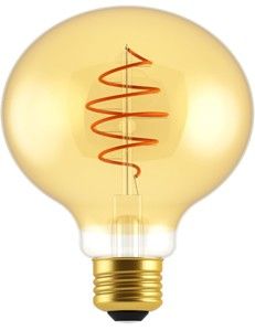 Nordlux LED Globe G125 E27 4,9-35W 2200K filament spiraal gold dimbaar