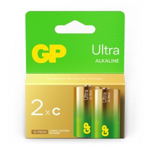 GP Ultra Alkaline batterij C blister(2)