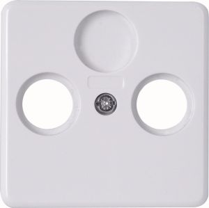 Kopp HK02 arctic wit afdekplaat voor coax
