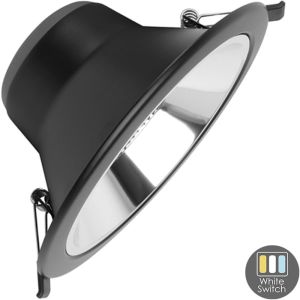 LED downlighter reflector 15W 3CCT dimbaar zwart