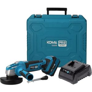 Koma tools accu haakse slijpmachine 20V 4.0Ah 115mm