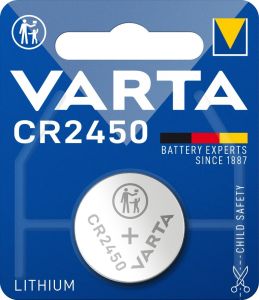 Varta CR2450 lithium knoopcel batterij 3V blister(1)