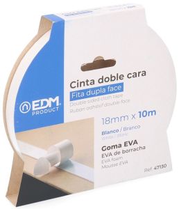 Dubbelzijdige tape 18mm rol 10m