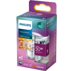 Philips LED spot GU10 230V 4,8-50W SceneSwitch blister