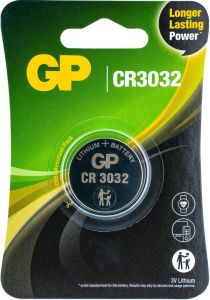 GP CR3032 lithium knoopcel batterij 3V blister(1)