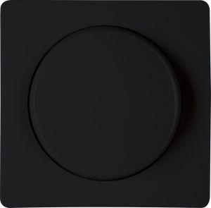 Kopp HK05 mat zwart afdekplaat + knop dimmer
