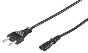 Recordersnoer zwart 1,8m