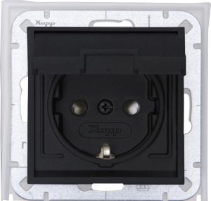 Kopp HK07 antraciet IP44 inbouw stopcontact wcd RA deksel