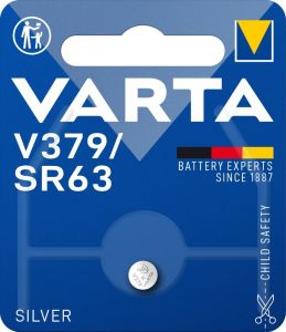 Varta 379 knoopcel batterij SR63 blister(1)