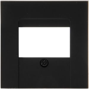Kopp HK07 PURE mat zwart afdekplaat USB