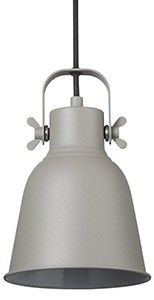 Hanglamp E27 Adrian grijs 16cm