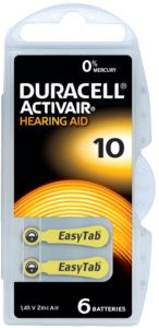 Duracell gehoor batterij 10 blister(6)