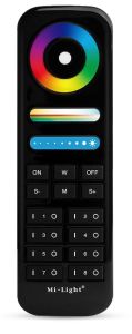 RGB-CCT afstandsbediening 2.4G 8-zones zwart