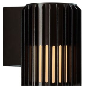 Wandlamp Aludra rond E27 zwart IP54