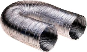 Buigzame aluminium afvoerbuis 150mm 3m