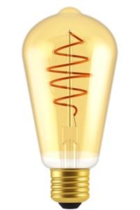 Nordlux LED ST64 E27 4,9-35W 2200K filament spiraal gold dimbaar