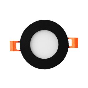 LED panel downlight 3W 3000K incl. driver zwart