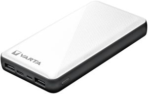Powerbank 15.000mA zilver USB + USB-C