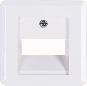 Kopp HK02 arctic wit afdekplaat UTP enkel/dubbel