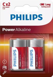Philips Power Alkaline batterij C blister(2)